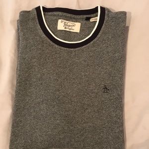 Mens original penguin long sleeve crew neck